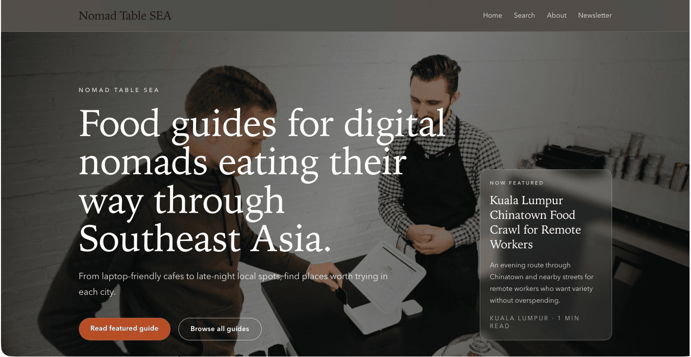 Nomad Table SEA preview