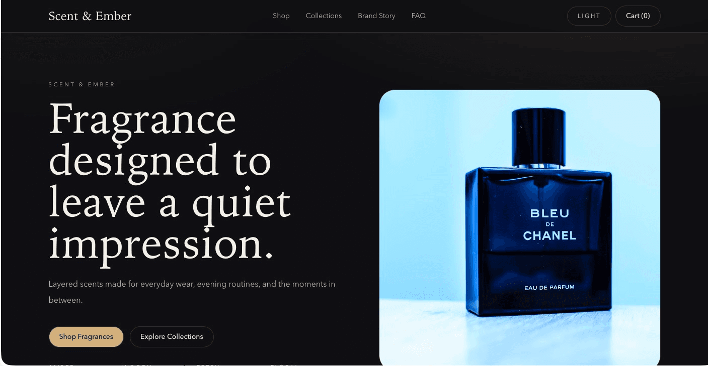 Scent & Ember Fragrance Store preview